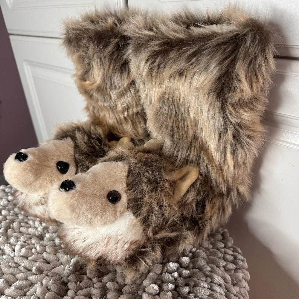 Wolf Pack Kids Slipper Socks